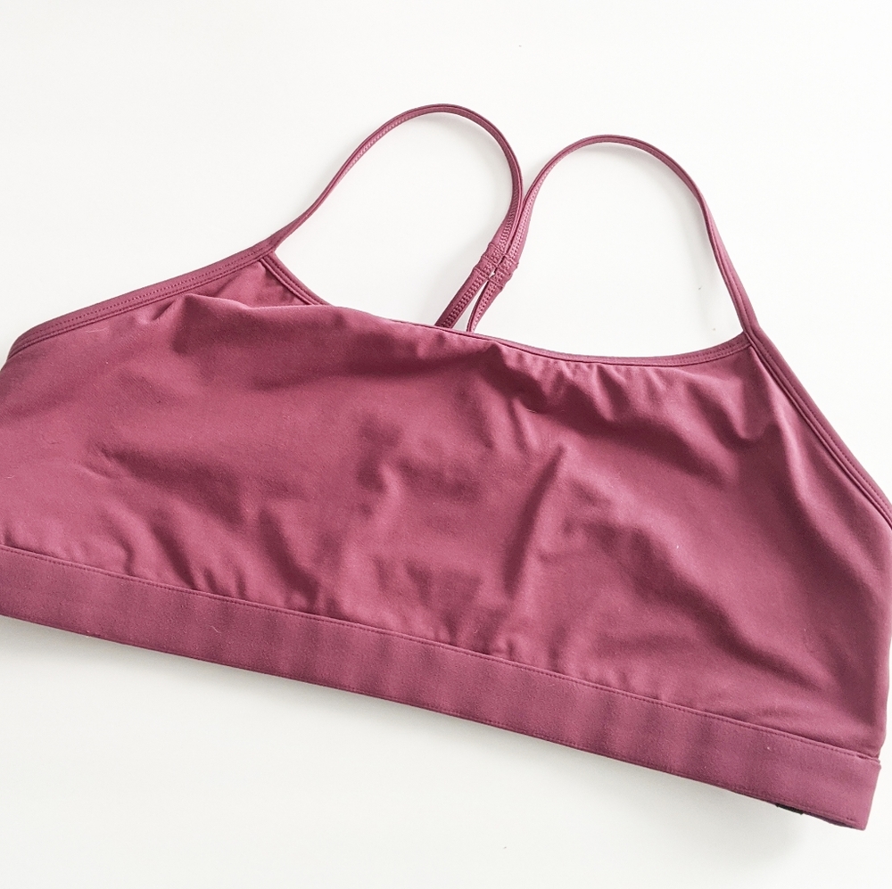 Fabletics sports bra mauve plus size 2x